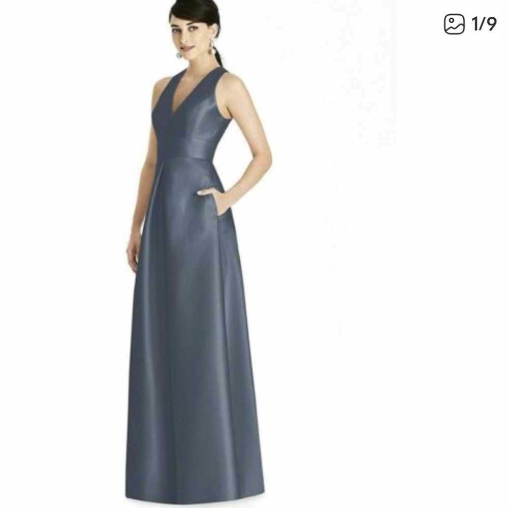 Alfred Sung Slate Maxi Dress